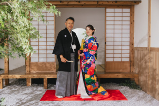 和装洋装スタジオ撮影