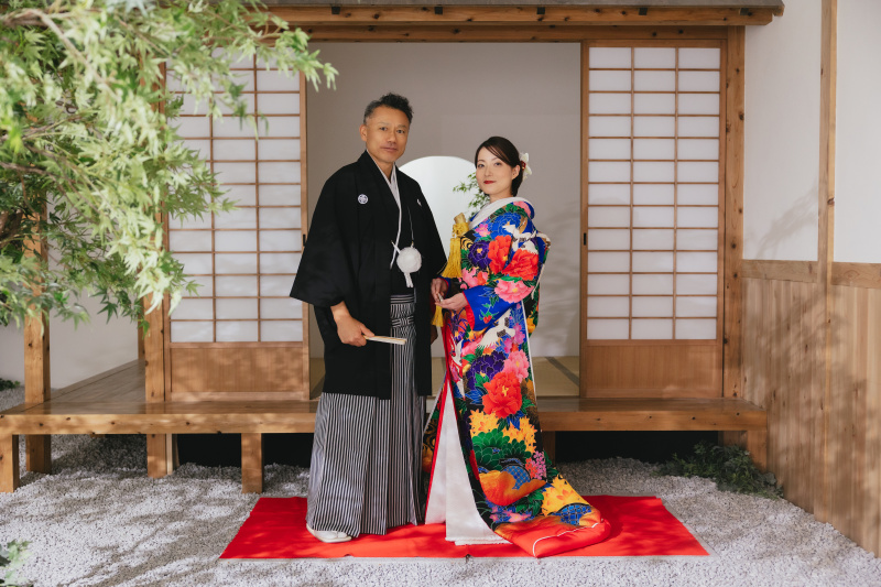 和装洋装スタジオ撮影