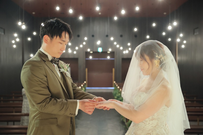 ふたりの絆を結ぶ指輪交換