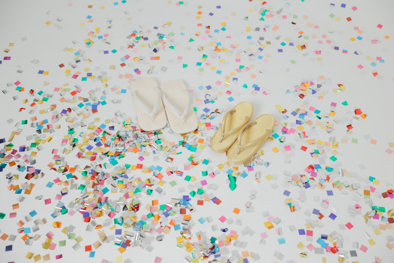 彩った舞と草履