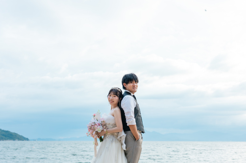 背中あわせショット