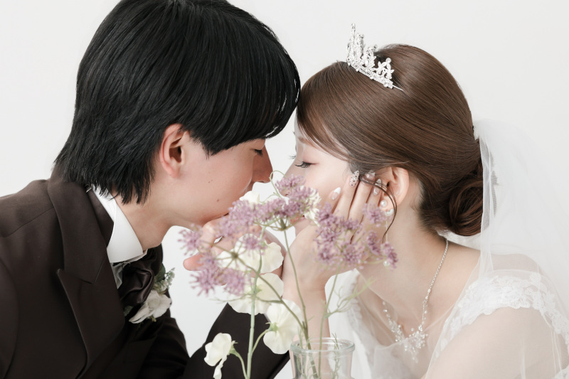 お花と合わせて
