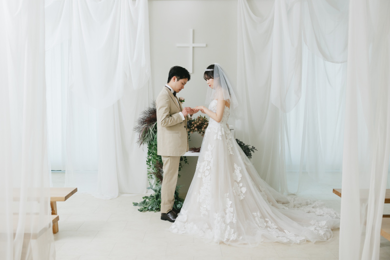 チャペルスタジオならではの撮影