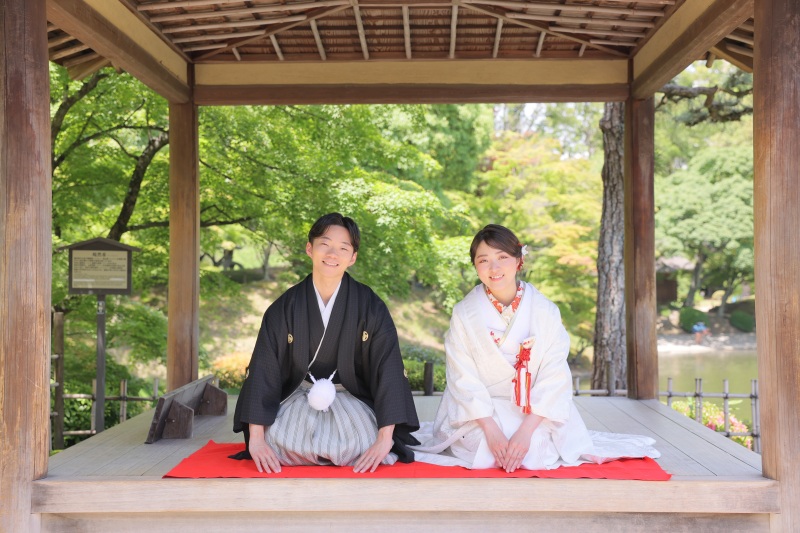 正座でパシャリ