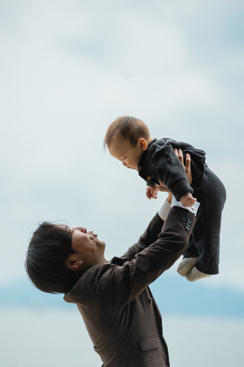 見つめ合いショット