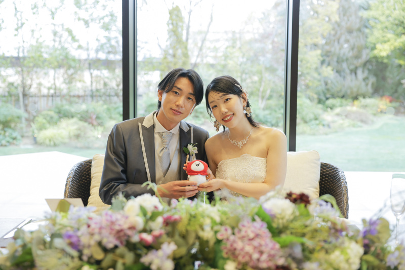 高砂にお二人で掛けて