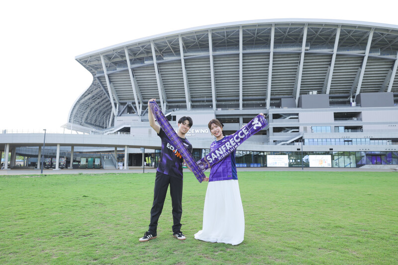 スタジアムで刻む特別な一枚