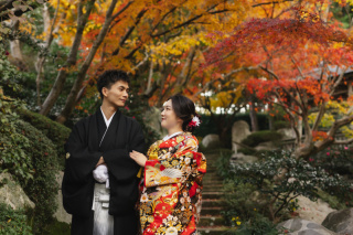 秋深まる三景園