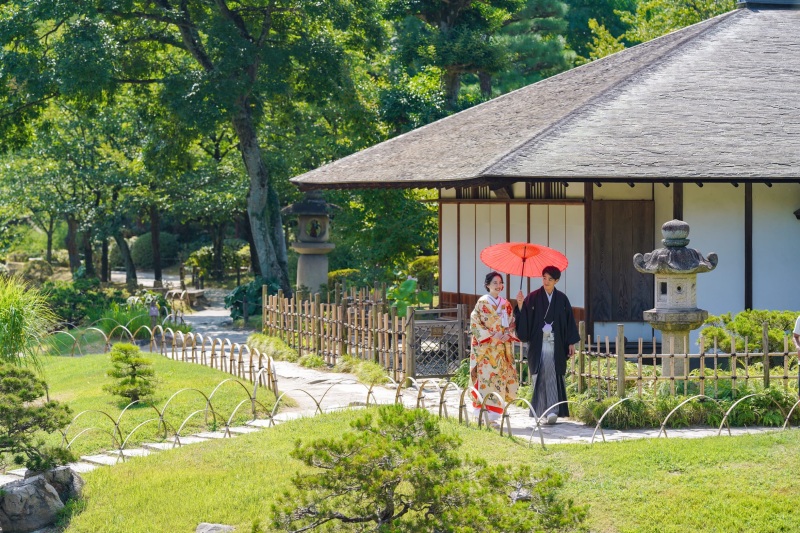 縮景園ロケーション
