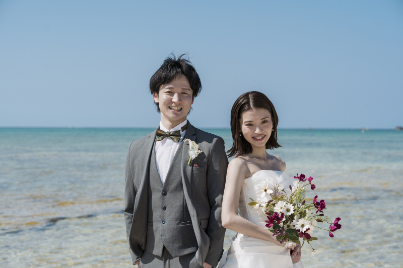 仲良くお二人並んでもらいました！