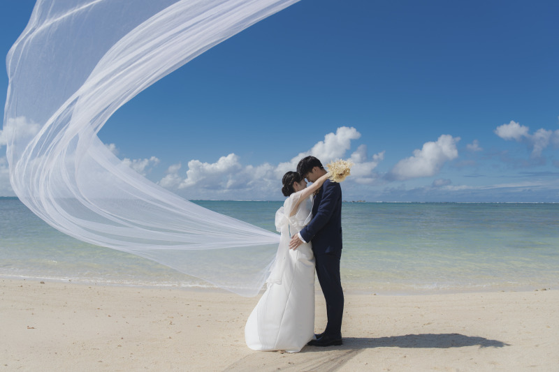 ロングベールでダイナミックな撮影も!