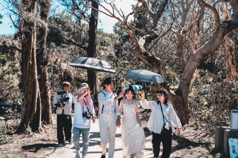 炎天下でもアテンド付きで安心！