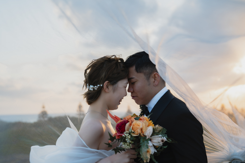 ロングベールを使った撮影も