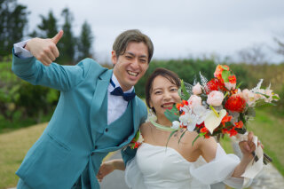 写真&動画（ドローン付き）プランの美男美女ご夫婦♡