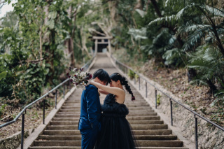 カラードレスで撮影♪