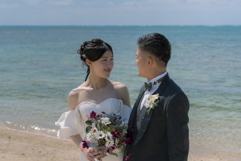 見つめ合うお二人♡