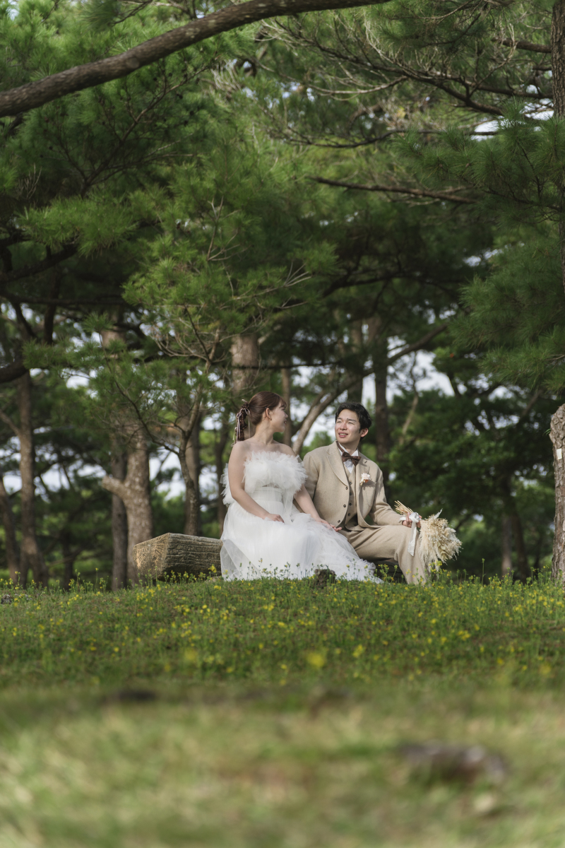 森の中のような一枚も座喜味城趾で撮影しています!