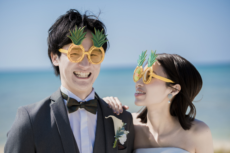 サングラスも使って撮影しました！