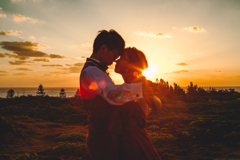 写真＆動画サンセットプランのご夫婦♡