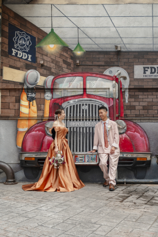 アメリカンビレッジでカラフルな写真をたくさん撮りました！