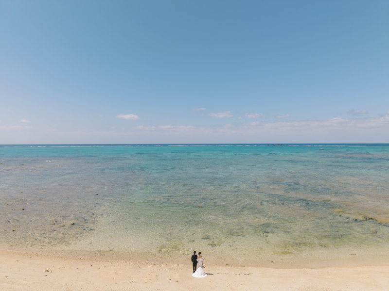 まずはビーチで撮影です！