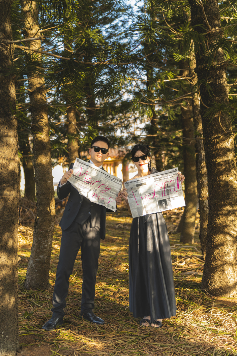 林のようなスポットでも撮影しました！