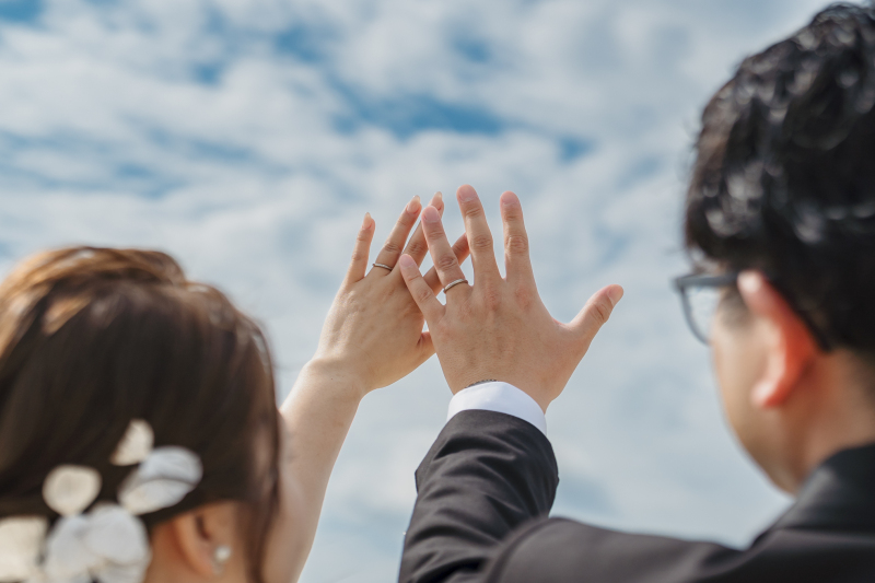 おふたりの写真も、ご家族との写真も