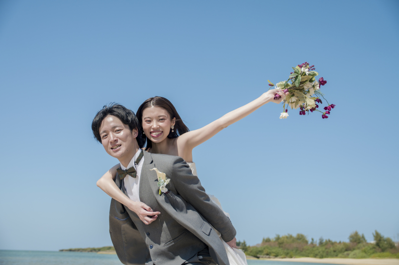 よく晴れた空も背景に^^