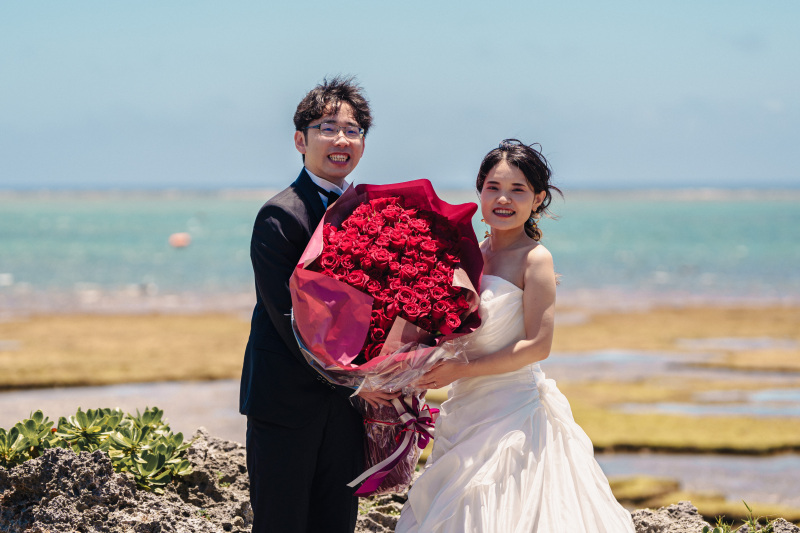 プロポーズの思い出のお花と共に