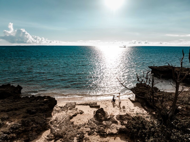 ドローンを使ったウェディングムービー