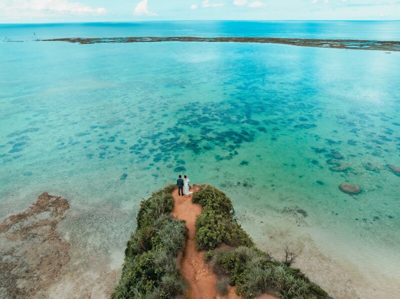 崖の上からパシャリ