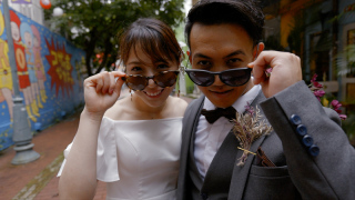 少し緊張気味なご夫婦！撮影最後は緊張も解け自然な笑顔のショットも撮影できました！