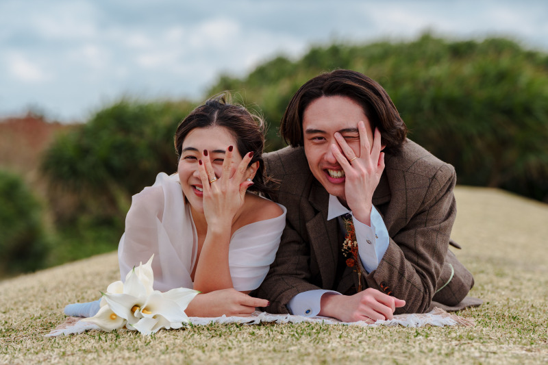 【ビーチ＆緑＆崖フォト200プラン】残波岬のみ・200カット・ヘアメイク&衣装&小物一式込