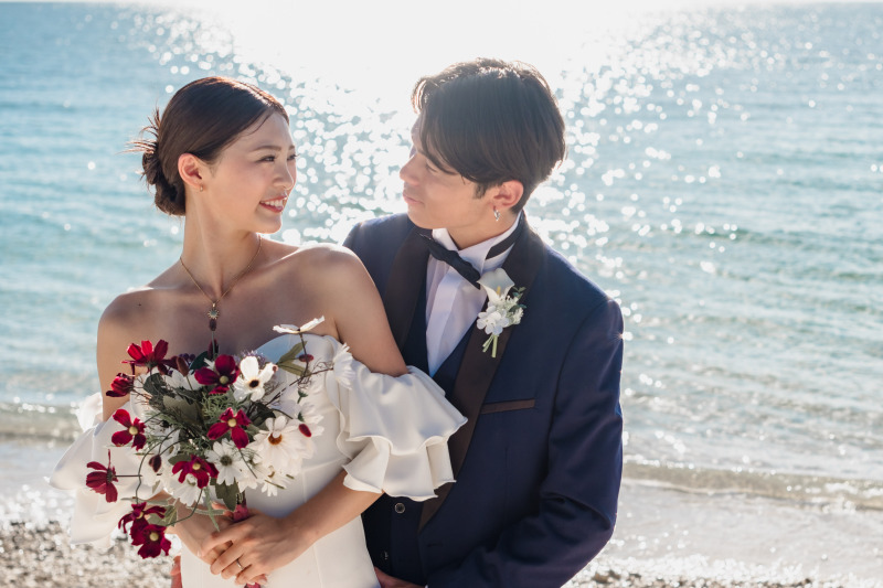 ⭐︎今だけ!得得キャンペーン⭐︎【フォト100+ドローン(写真)プラン】指定ビーチ・100カット・ヘアメイク&衣装&小物一式込