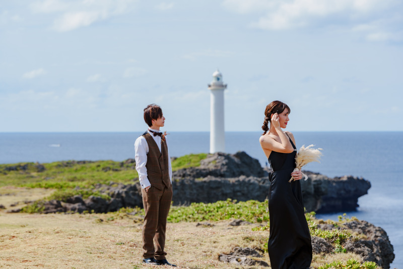 【ビーチ＆緑＆崖フォト200プラン】残波岬のみ・200カット・ヘアメイク&衣装&小物一式込