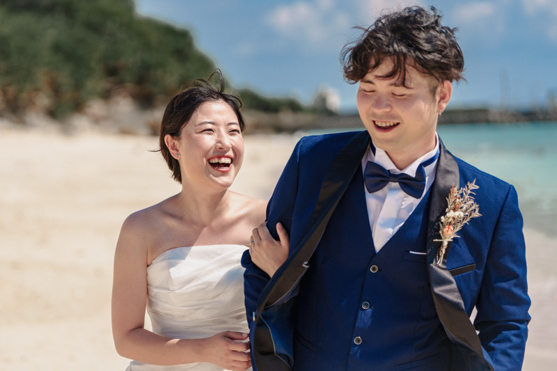 【ムーンチャペル&ビーチフォト200】指定ビーチ・200カット・ヘアメイク&衣装&小物一式付き
