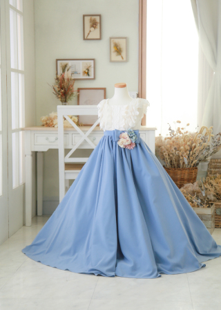 お子様（6～8才）ドレス　7-41D-Bls