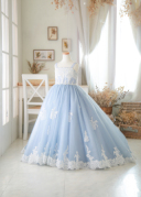 お子様（6～8才）ドレス　7-47D-Bls