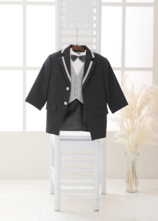 お子様（1.2才）タキシード　2-1T-Bks