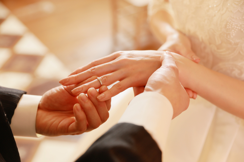 指輪の交換・・・♡