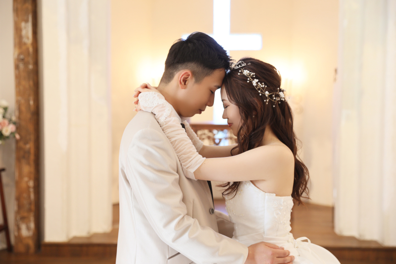 ウェディングドレスで♡