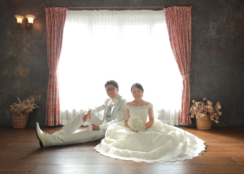 お座りショット♡