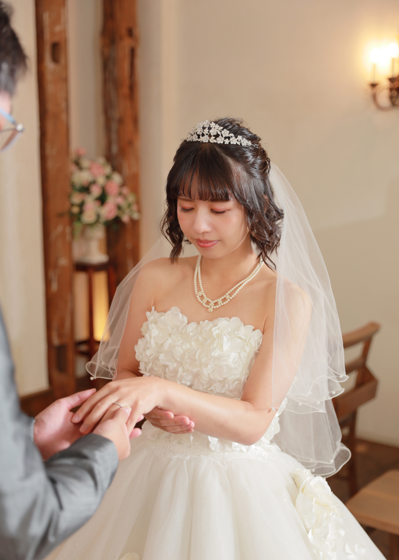 指輪の交換シーン♡