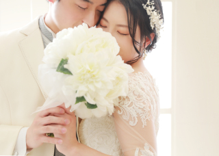 ウェディングドレスで♡