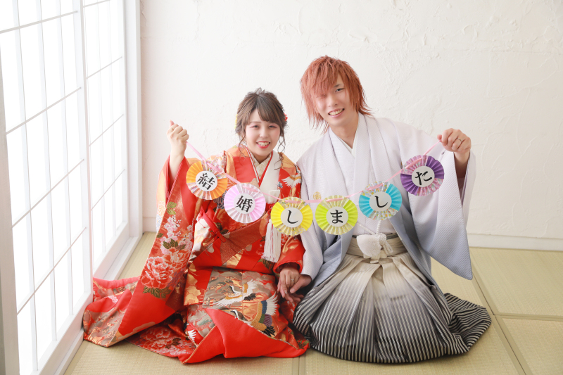 ガーランドを持って♡