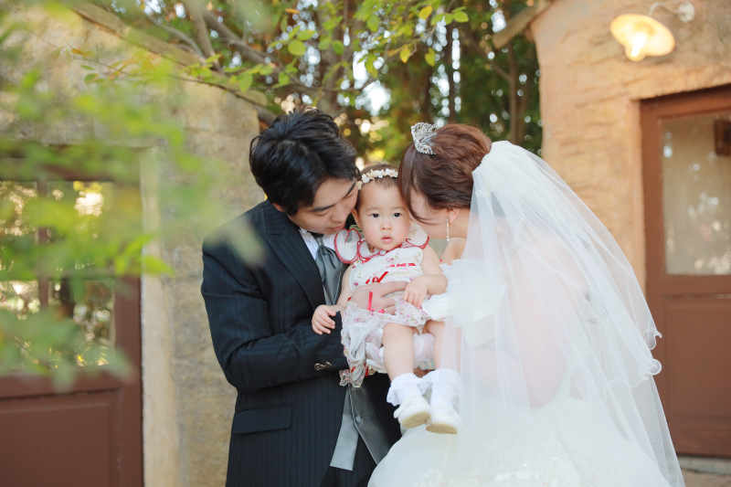 お庭での撮影も♡