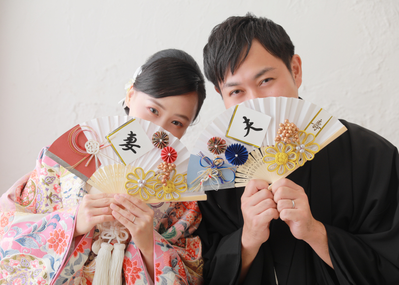 扇子ショット！