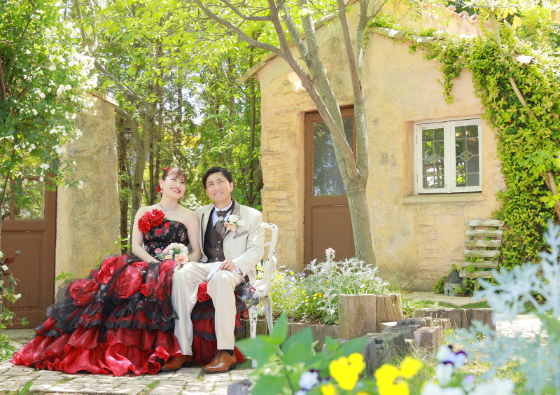 お庭の中に可愛いお家も・・・♡