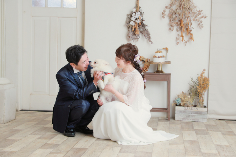 お持込みのお衣装は抱っこも出来ます♪