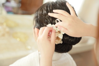 ご新婦様ヘアアレンジ